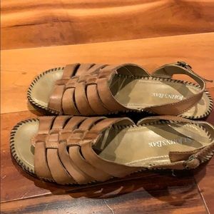 St. John’s Bay brown leather sandals